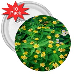 Flower Plant Spring 3  Buttons (10 Pack)  by artworkshop