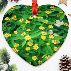 Flower Plant Spring Ornament (heart) by artworkshop