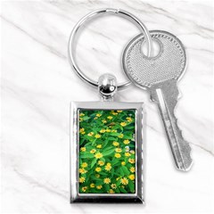 Flower Plant Spring Key Chain (rectangle) by artworkshop