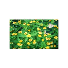 Flower Plant Spring Sticker (rectangular) by artworkshop