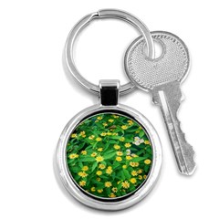 Flower Plant Spring Key Chain (round) by artworkshop