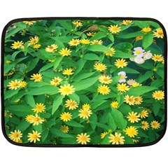 Flower Plant Spring One Side Fleece Blanket (mini) by artworkshop