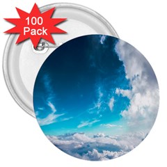 Landscape Sky Clouds Hd Wallpaper 3  Buttons (100 Pack)  by artworkshop