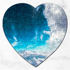 Landscape Sky Clouds Hd Wallpaper Jigsaw Puzzle (heart) by artworkshop