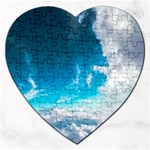 Landscape Sky Clouds Hd Wallpaper Jigsaw Puzzle (Heart) Front