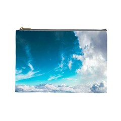 Landscape Sky Clouds Hd Wallpaper Cosmetic Bag (large) by artworkshop