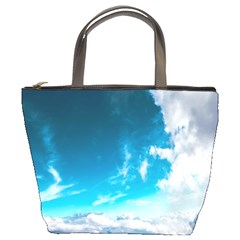 Landscape Sky Clouds Hd Wallpaper Bucket Bag by artworkshop