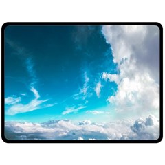 Landscape Sky Clouds Hd Wallpaper Fleece Blanket (large) by artworkshop