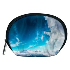 Landscape Sky Clouds Hd Wallpaper Accessory Pouch (medium) by artworkshop