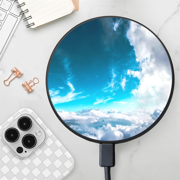 Landscape Sky Clouds Hd Wallpaper Wireless Fast Charger(Black)