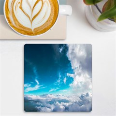 Landscape Sky Clouds Hd Wallpaper Uv Print Square Tile Coaster  by artworkshop