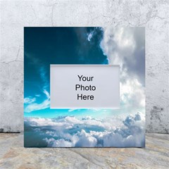 Landscape Sky Clouds Hd Wallpaper White Box Photo Frame 4  X 6 