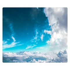 Landscape Sky Clouds Hd Wallpaper One Side Premium Plush Fleece Blanket (small) by artworkshop