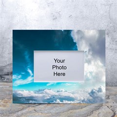 Landscape Sky Clouds Hd Wallpaper White Tabletop Photo Frame 4 x6  by artworkshop