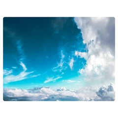 Landscape Sky Clouds Hd Wallpaper One Side Premium Plush Fleece Blanket (extra Small) by artworkshop