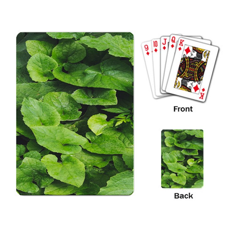 Layered plant leaves iphone wallpaper Playing Cards Single Design (Rectangle)