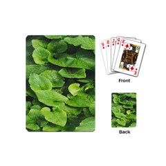 Layered Plant Leaves Iphone Wallpaper Playing Cards Single Design (mini) by artworkshop