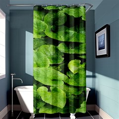 Layered Plant Leaves Iphone Wallpaper Shower Curtain 36  X 72  (stall)  by artworkshop