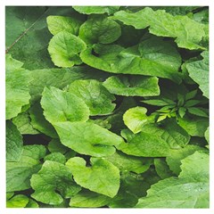 Layered Plant Leaves Iphone Wallpaper Wooden Puzzle Square by artworkshop