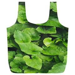 Layered Plant Leaves Iphone Wallpaper Full Print Recycle Bag (xxxl) by artworkshop