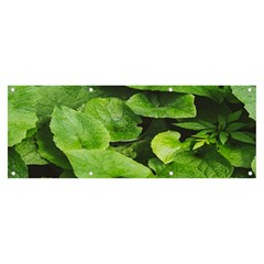 Layered Plant Leaves Iphone Wallpaper Banner And Sign 8  X 3 