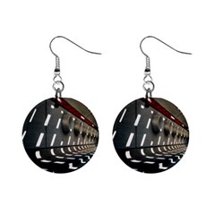 Leading Lines A Holey Walls Mini Button Earrings by artworkshop