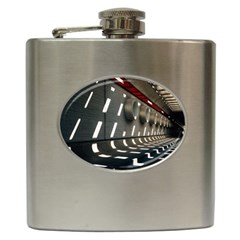 Leading Lines A Holey Walls Hip Flask (6 Oz) by artworkshop