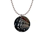 Leading lines a holey walls 1  Button Necklace Front