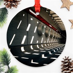 Leading Lines A Holey Walls Round Ornament (two Sides) by artworkshop