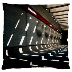 Leading Lines A Holey Walls Standard Premium Plush Fleece Cushion Case (one Side) by artworkshop