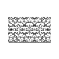 Black And White Tribal Print Pattern Sticker (rectangular) by dflcprintsclothing