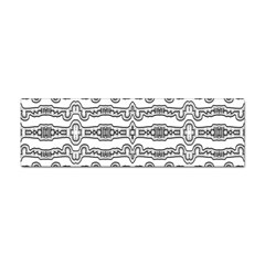 Black And White Tribal Print Pattern Sticker (bumper) by dflcprintsclothing