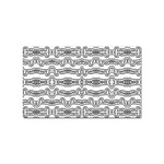 Black And White Tribal Print Pattern Sticker Rectangular (10 pack) Front