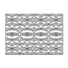 Black And White Tribal Print Pattern Sticker A4 (10 Pack) by dflcprintsclothing