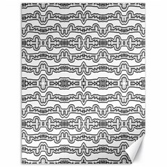 Black And White Tribal Print Pattern Canvas 18  X 24  by dflcprintsclothing