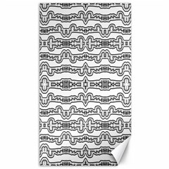 Black And White Tribal Print Pattern Canvas 40  X 72  by dflcprintsclothing