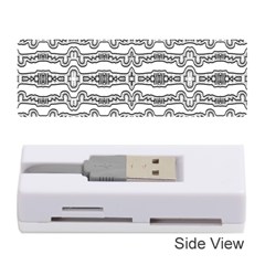 Black And White Tribal Print Pattern Memory Card Reader (stick) by dflcprintsclothing