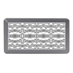 Black And White Tribal Print Pattern Memory Card Reader (mini) by dflcprintsclothing