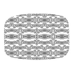 Black And White Tribal Print Pattern Mini Square Pill Box by dflcprintsclothing