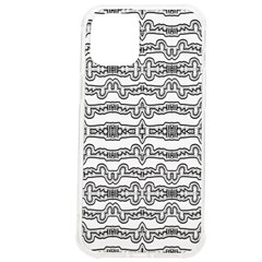 Black And White Tribal Print Pattern Iphone 12 Pro Max Tpu Uv Print Case by dflcprintsclothing