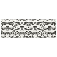 Black And White Tribal Print Pattern Banner And Sign 9  X 3  by dflcprintsclothing