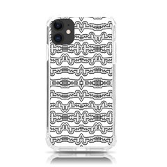 Black And White Tribal Print Pattern Iphone 11 Tpu Uv Print Case by dflcprintsclothing