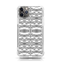 Black And White Tribal Print Pattern Iphone 11 Pro 5 8 Inch Tpu Uv Print Case by dflcprintsclothing