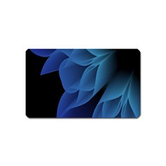 Abstract Blue Background Magnet (name Card)