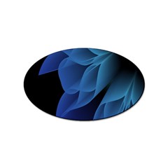 Abstract Blue Background Sticker Oval (10 Pack)