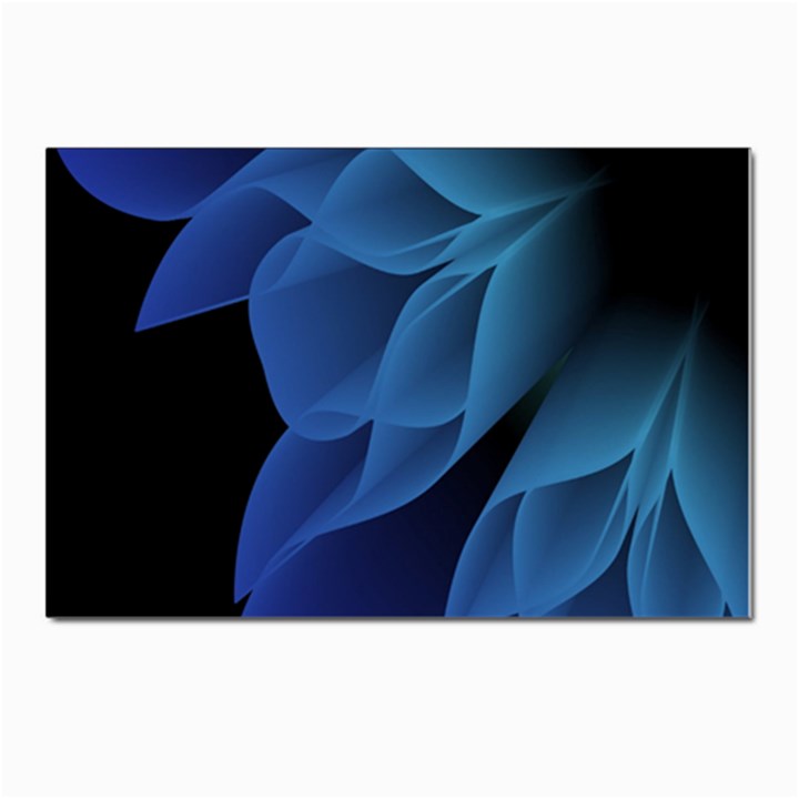 Abstract Blue Background Postcards 5  x 7  (Pkg of 10)