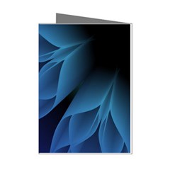 Abstract Blue Background Mini Greeting Cards (pkg Of 8) by artworkshop