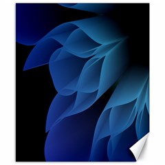 Abstract Blue Background Canvas 8  X 10  by artworkshop