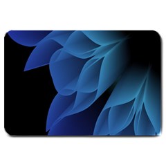 Abstract Blue Background Large Doormat by artworkshop