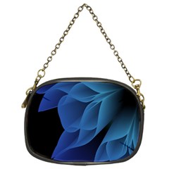 Abstract Blue Background Chain Purse (two Sides) by artworkshop